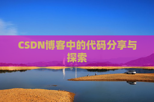 CSDN博客中的代码分享与探索